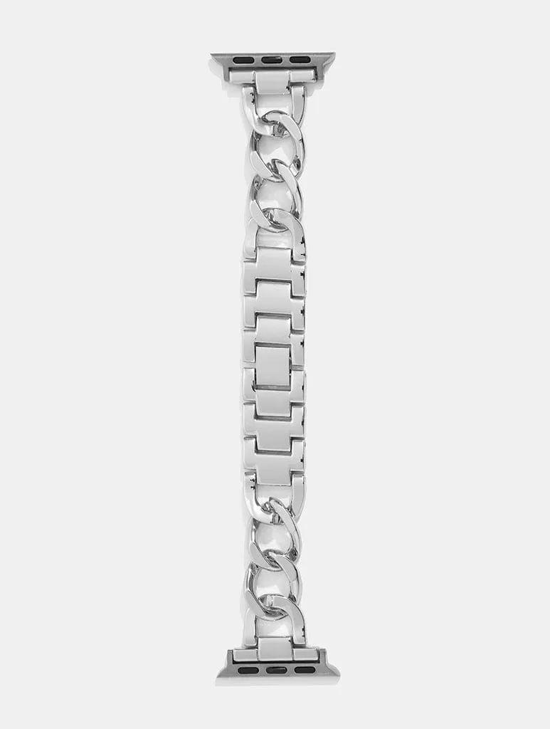 Silver Chain Link Apple Watch Strap sold by Skinnydip London product image thumbnail 2