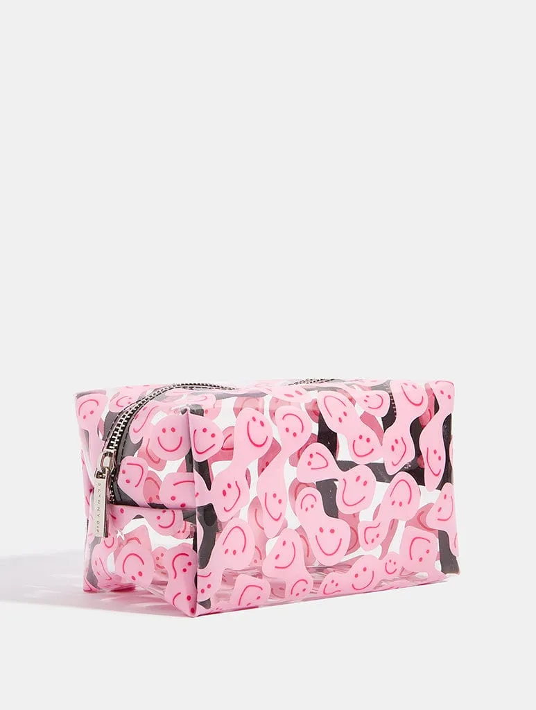 Warped Happy Face Makeup Bag sold by Skinnydip London product image thumbnail 4