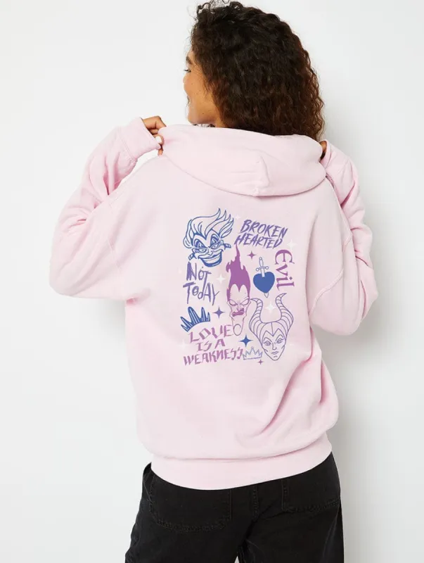 Disney Villains Hoodie in Pink sold by Skinnydip London