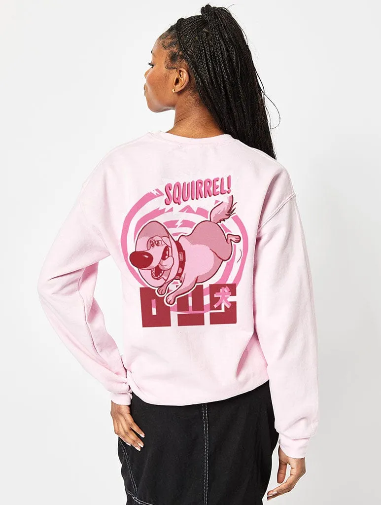 Disney Pixar Up! Dug Sweatshirt In Pink sold by Skinnydip London