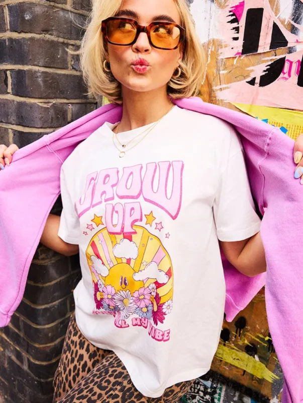 Grow Up Oversized T-Shirt sold by Skinnydip London