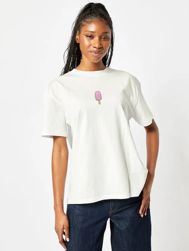 Mallows Beauty x Skinnydip Ice Lolly T-Shirt In Ecru sold by Skinnydip London