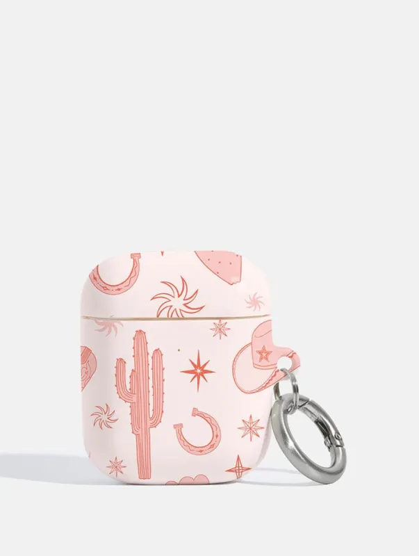 Pink Cowgirl AirPods Case sold by Skinnydip London
