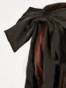Satin Oversized Bow Hair Clip in Black sold by Skinnydip London