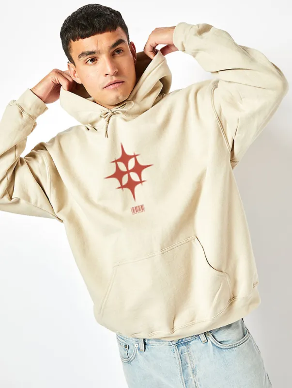 4 Diamonds Hoodie in Sand sold by Skinnydip London