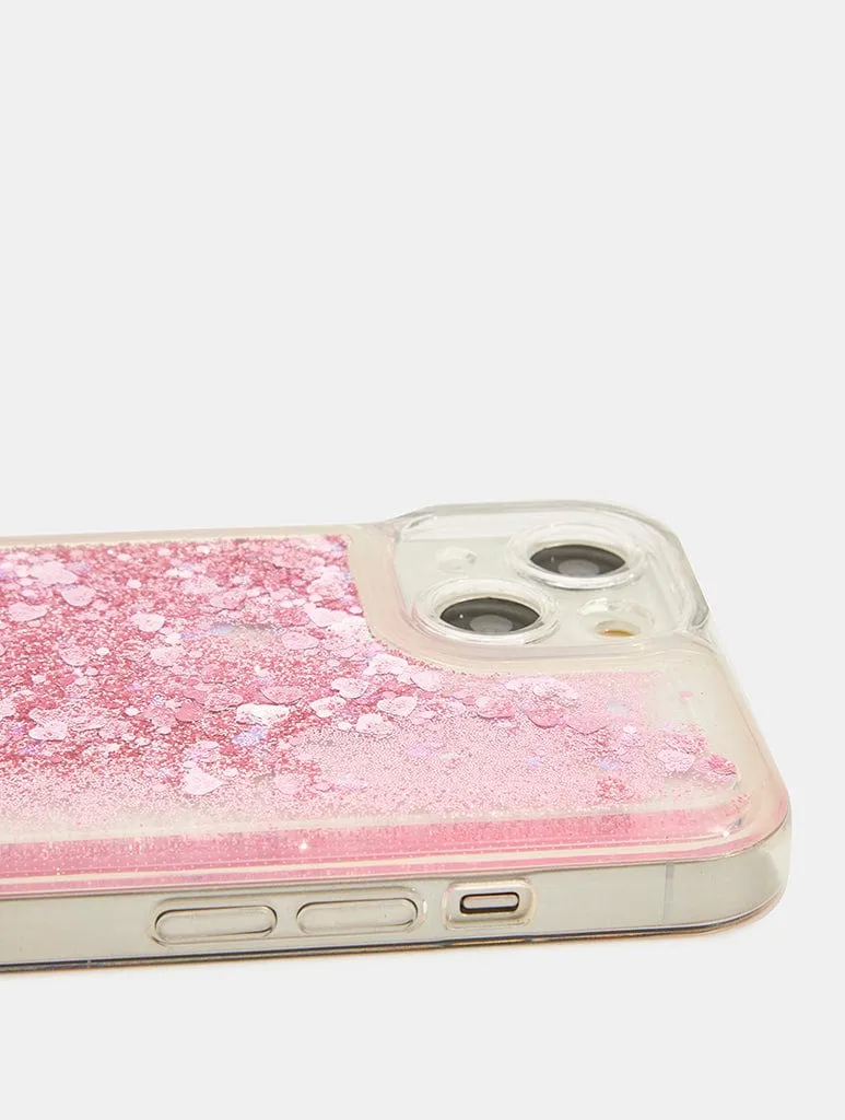 Pink Glitter Liquid Filled Case sold by Skinnydip London product image thumbnail 3