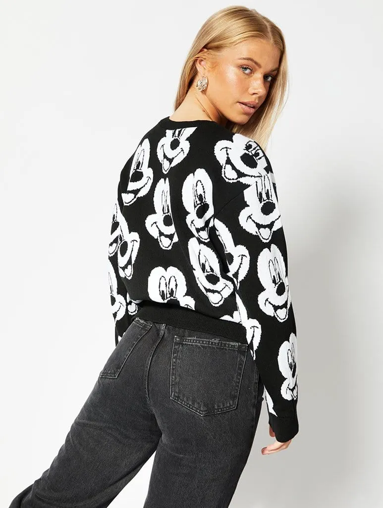 Disney Retro Mickey Face Knitted Jumper sold by Skinnydip London product image thumbnail 3
