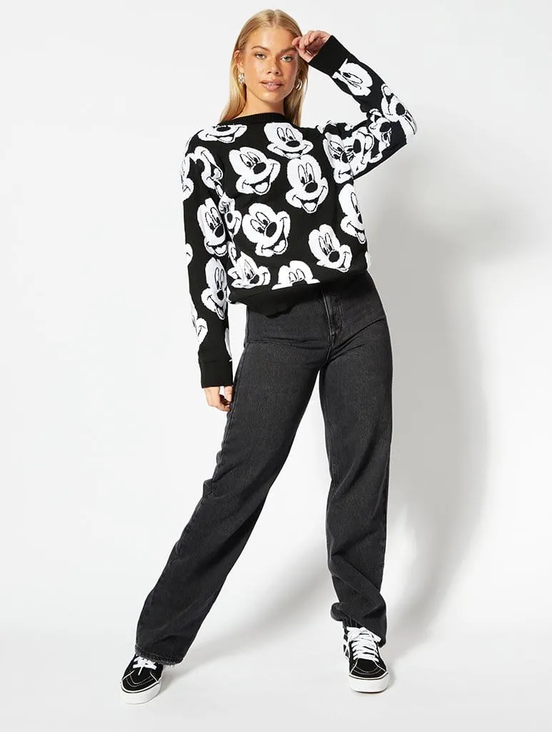 Disney Retro Mickey Face Knitted Jumper sold by Skinnydip London product image thumbnail 2