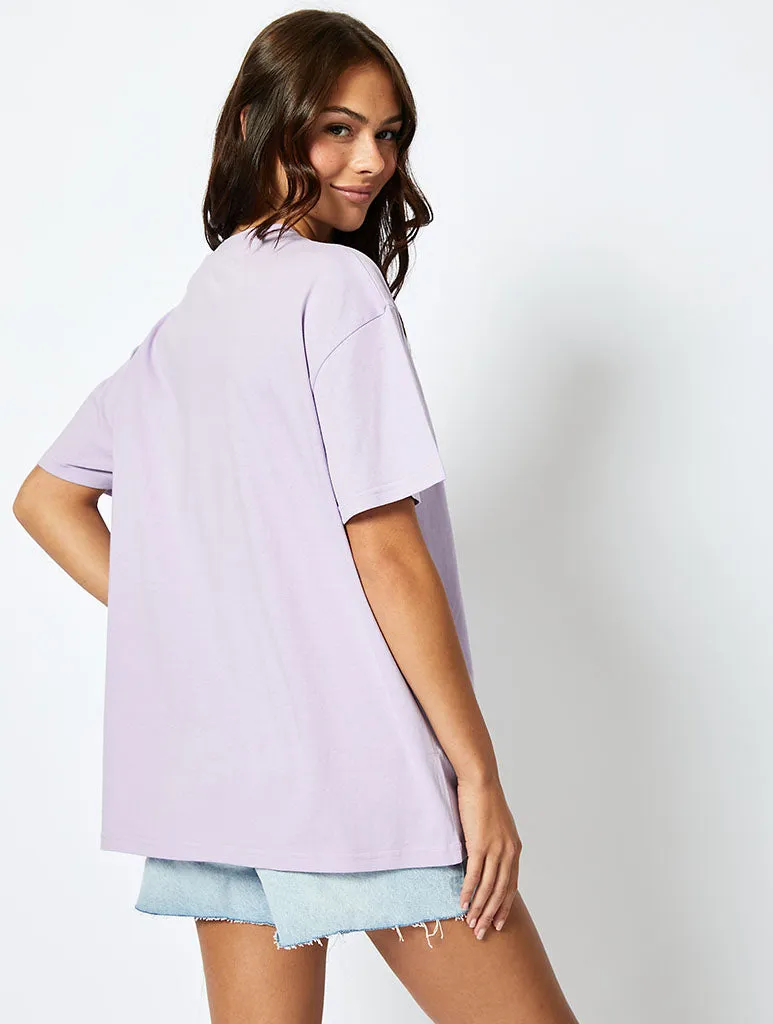 Let It Grow And Glow T-Shirt in Lilac sold by Skinnydip London product image thumbnail 3