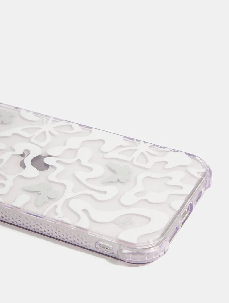 Lilac Butterfy Swirl Shock Case sold by Skinnydip London product image thumbnail 4