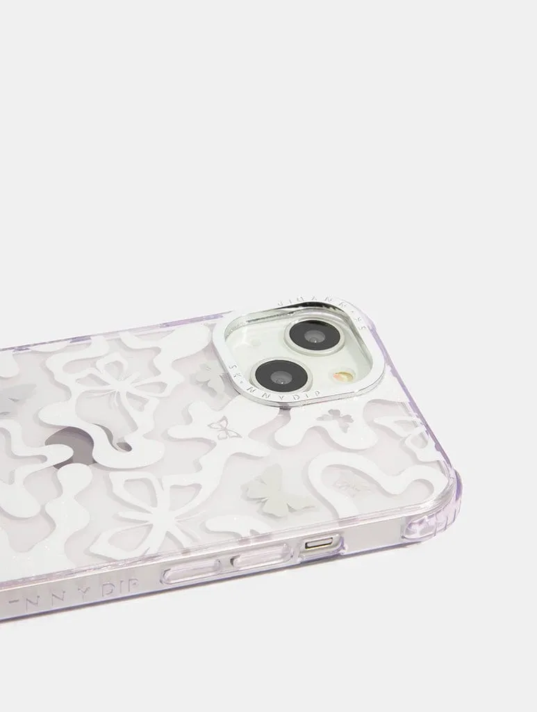 Lilac Butterfy Swirl Shock Case sold by Skinnydip London product image thumbnail 5