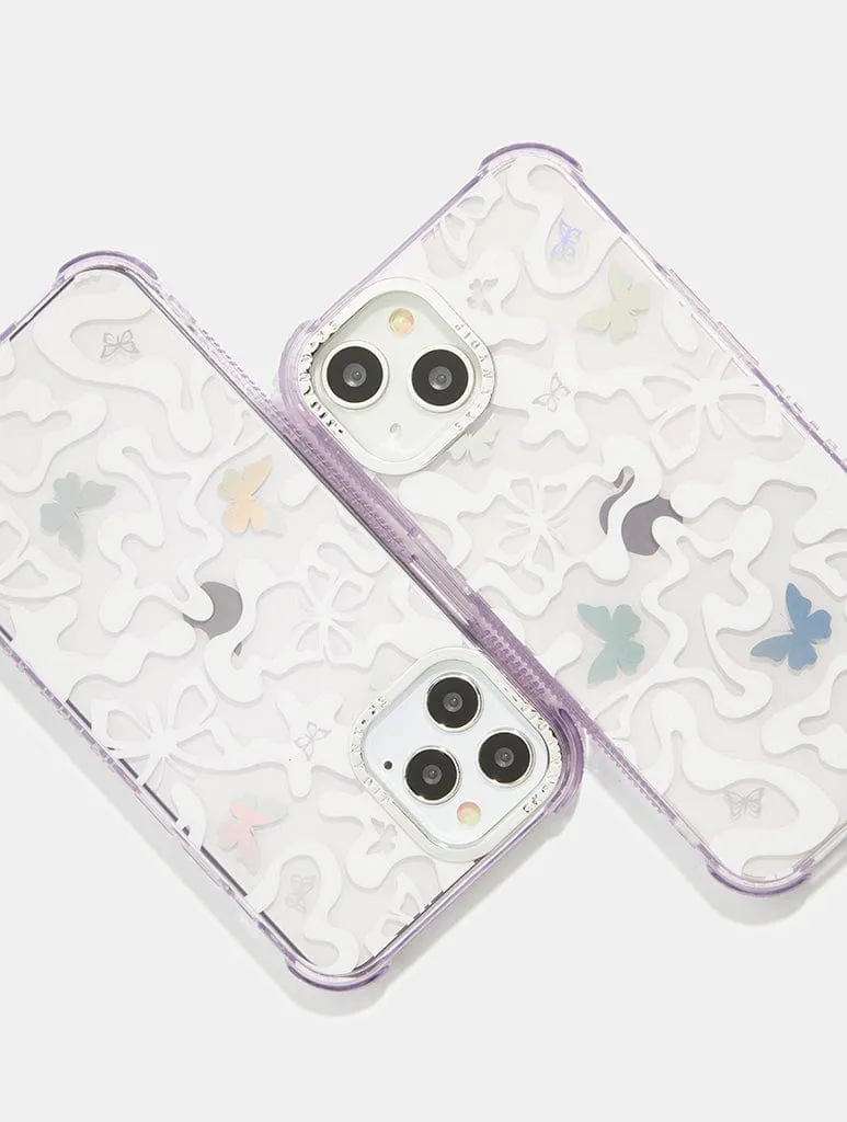 Lilac Butterfy Swirl Shock Case sold by Skinnydip London product image thumbnail 3