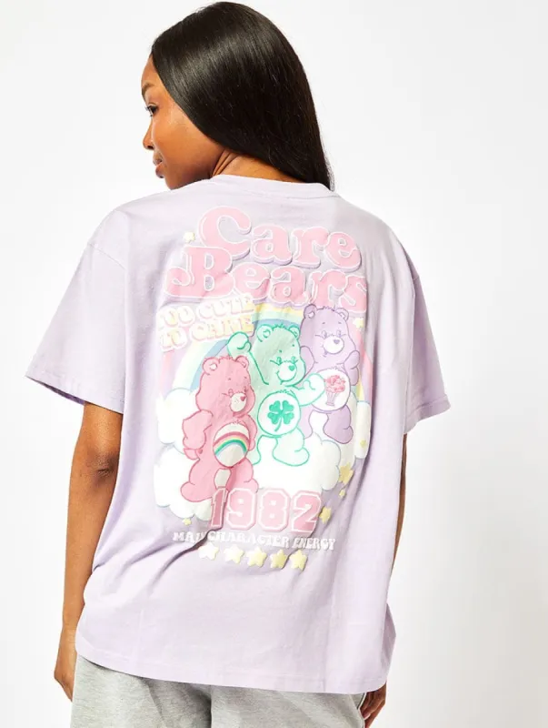 Care Bears Varsity T-Shirt in Lilac sold by Skinnydip London