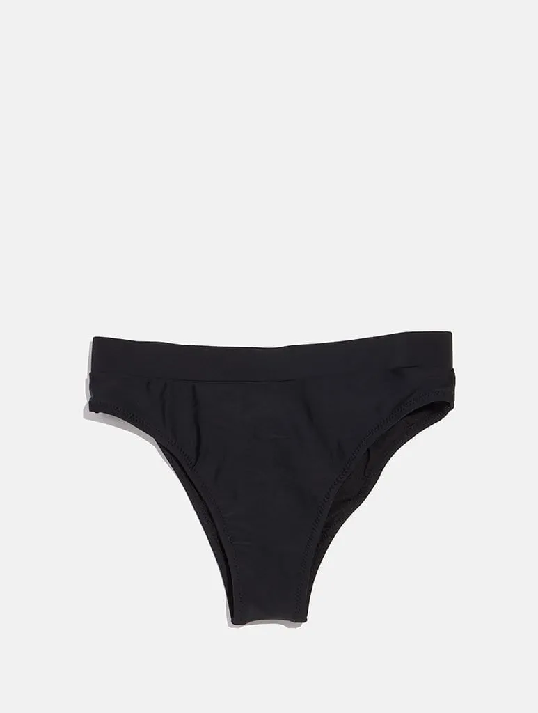 Corsica Black Bikini Bottoms sold by Skinnydip London
