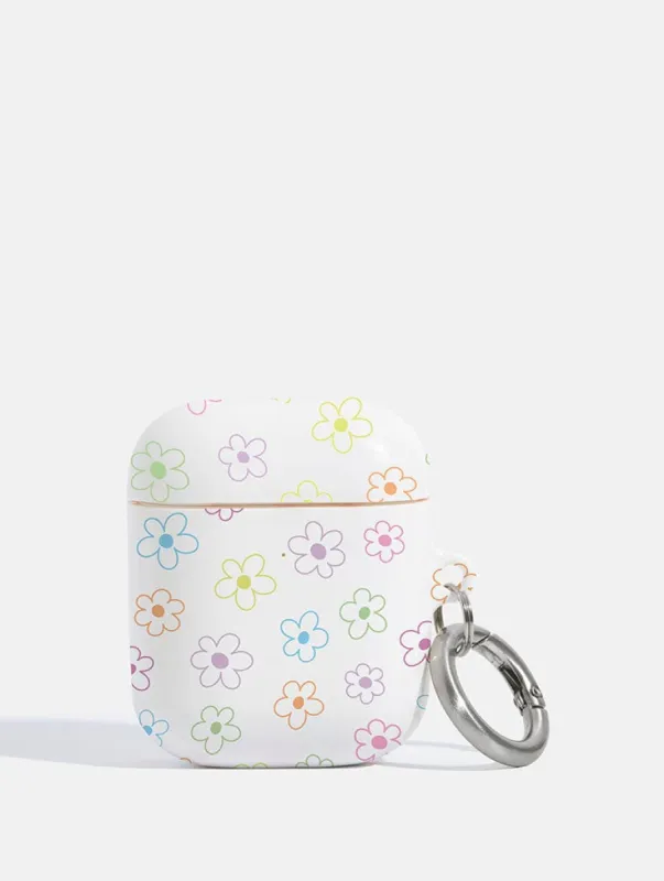Flower Outline AirPods Case sold by Skinnydip London