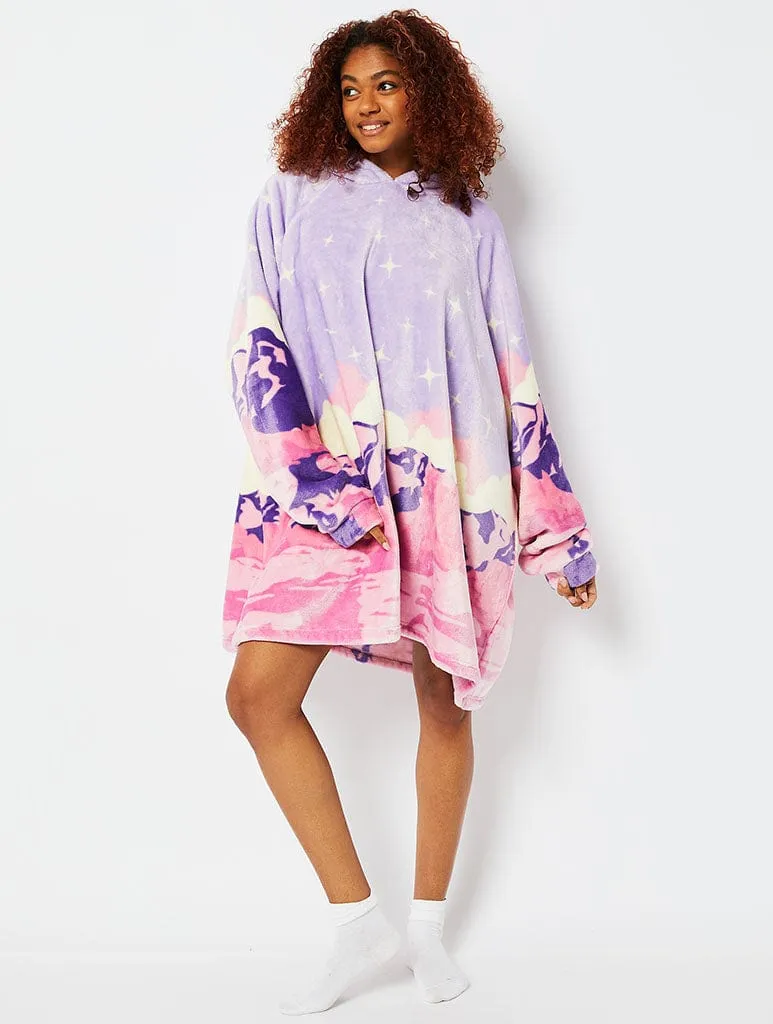 Landscape Fleece Blanket Hoodie sold by Skinnydip London product image thumbnail 4