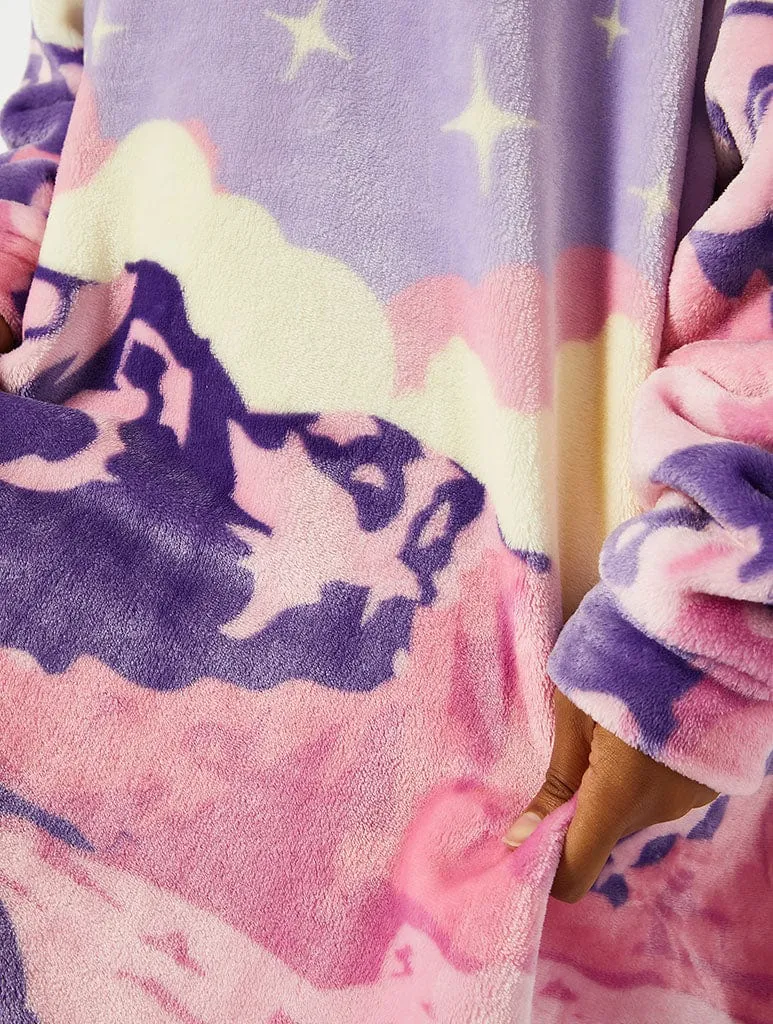 Landscape Fleece Blanket Hoodie sold by Skinnydip London product image thumbnail 3