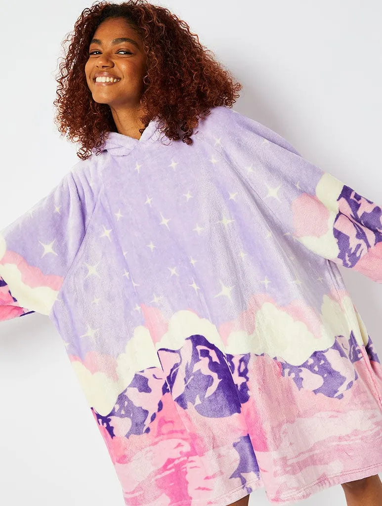 Landscape Fleece Blanket Hoodie sold by Skinnydip London