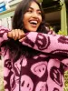 Happy Face Borg Fleece Jacket sold by Skinnydip London