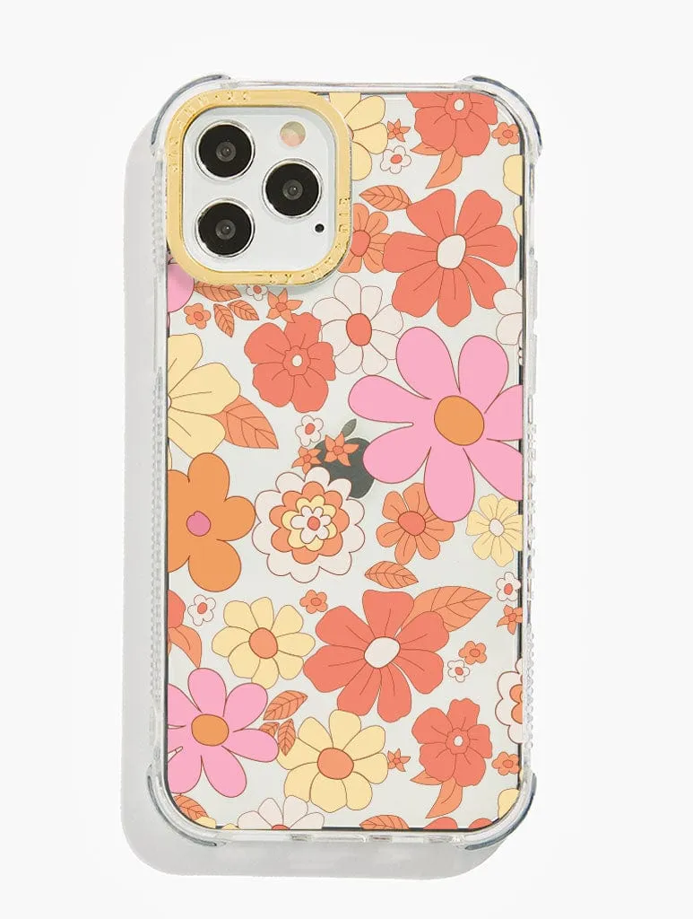 Retro Flower Shock iPhone Case sold by Skinnydip London