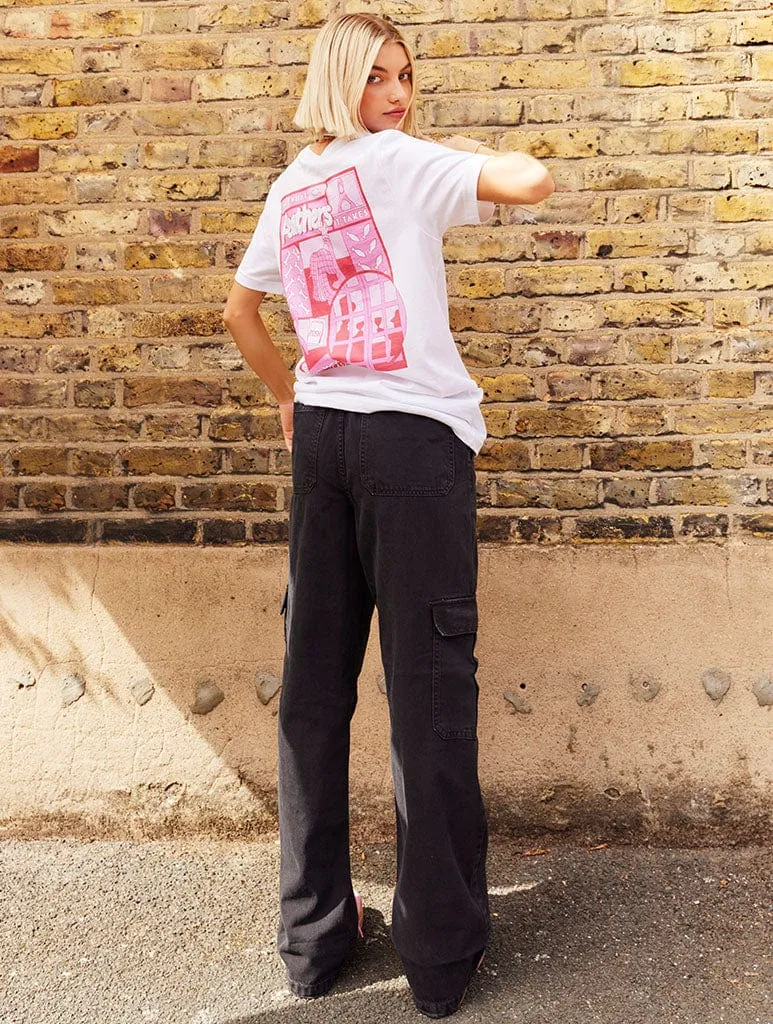 Wallace & Gromit Feathers White T-Shirt sold by Skinnydip London product image thumbnail 5