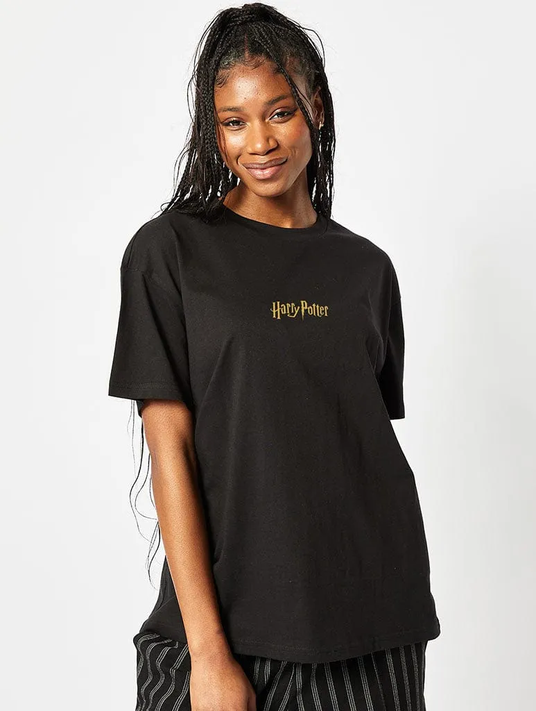 Harry Potter x Skinnydip Hogwarts Houses T-Shirt In Black sold by Skinnydip London product image thumbnail 2