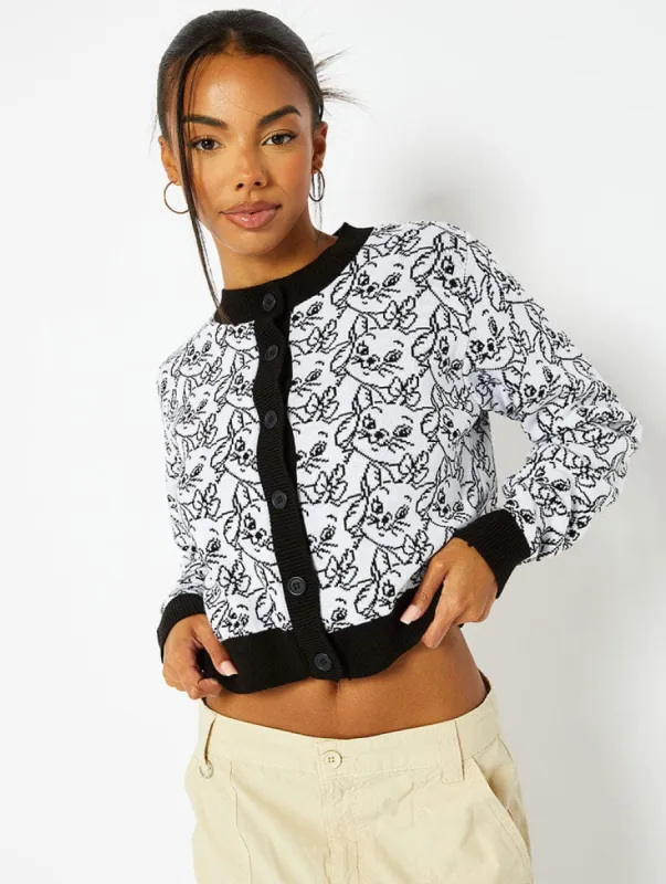 Disney Marie Jacquard Cardigan sold by Skinnydip London