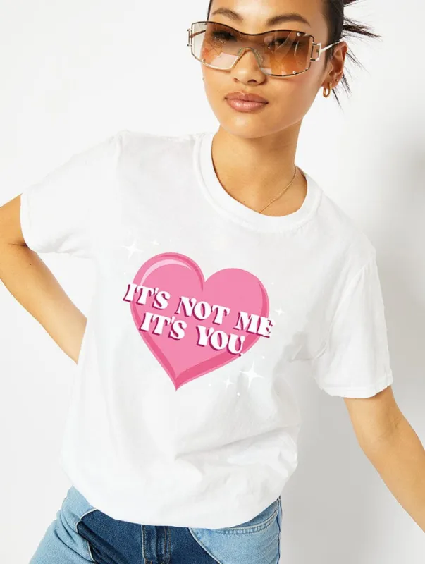 It’s Not Me It’s You White T-Shirt sold by Skinnydip London