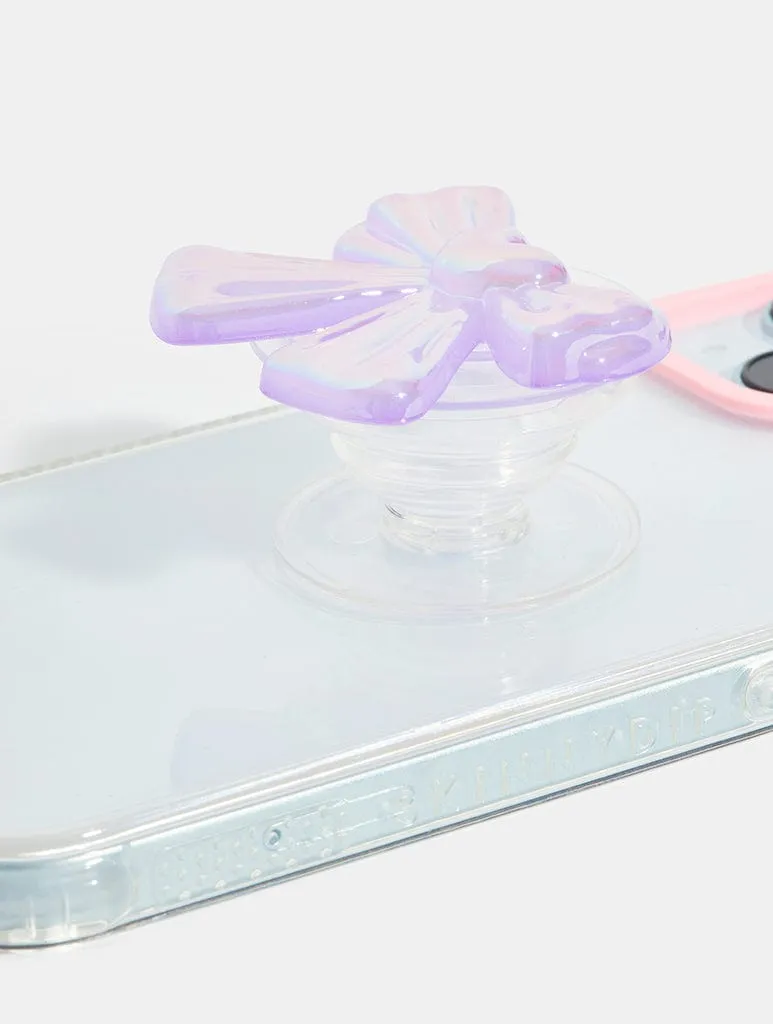 Lilac 3D Bow Phone Grip sold by Skinnydip London product image thumbnail 5