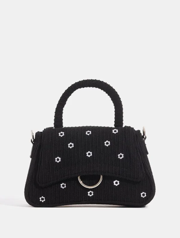 Harper Black Cord Mini Tote Bag made by Skinnydip London