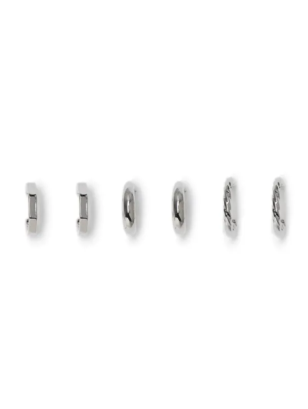 Liars & Lovers 3 Pack Silver Hoop Multipack Earrings sold by Skinnydip London