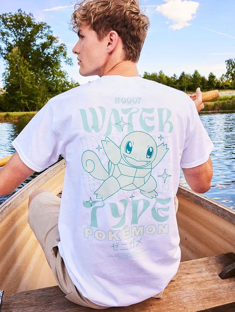 Pokémon Men's #007 Squirtle T-Shirt In White sold by Skinnydip London