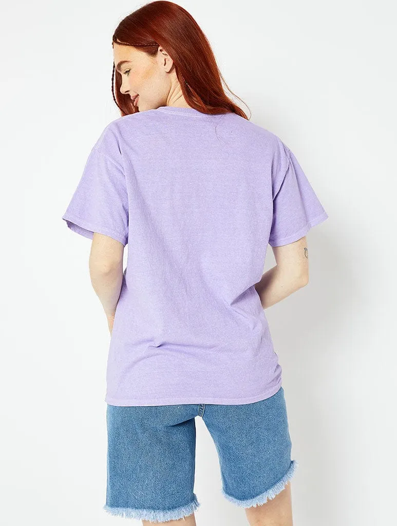 MTV Graphic T-Shirt in Lilac sold by Skinnydip London product image thumbnail 3