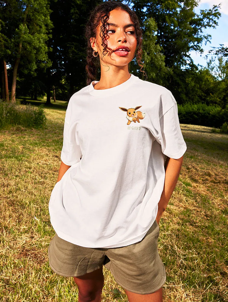 Pokemon #0133 Eevee T-Shirt in Ecru sold by Skinnydip London product image thumbnail 2