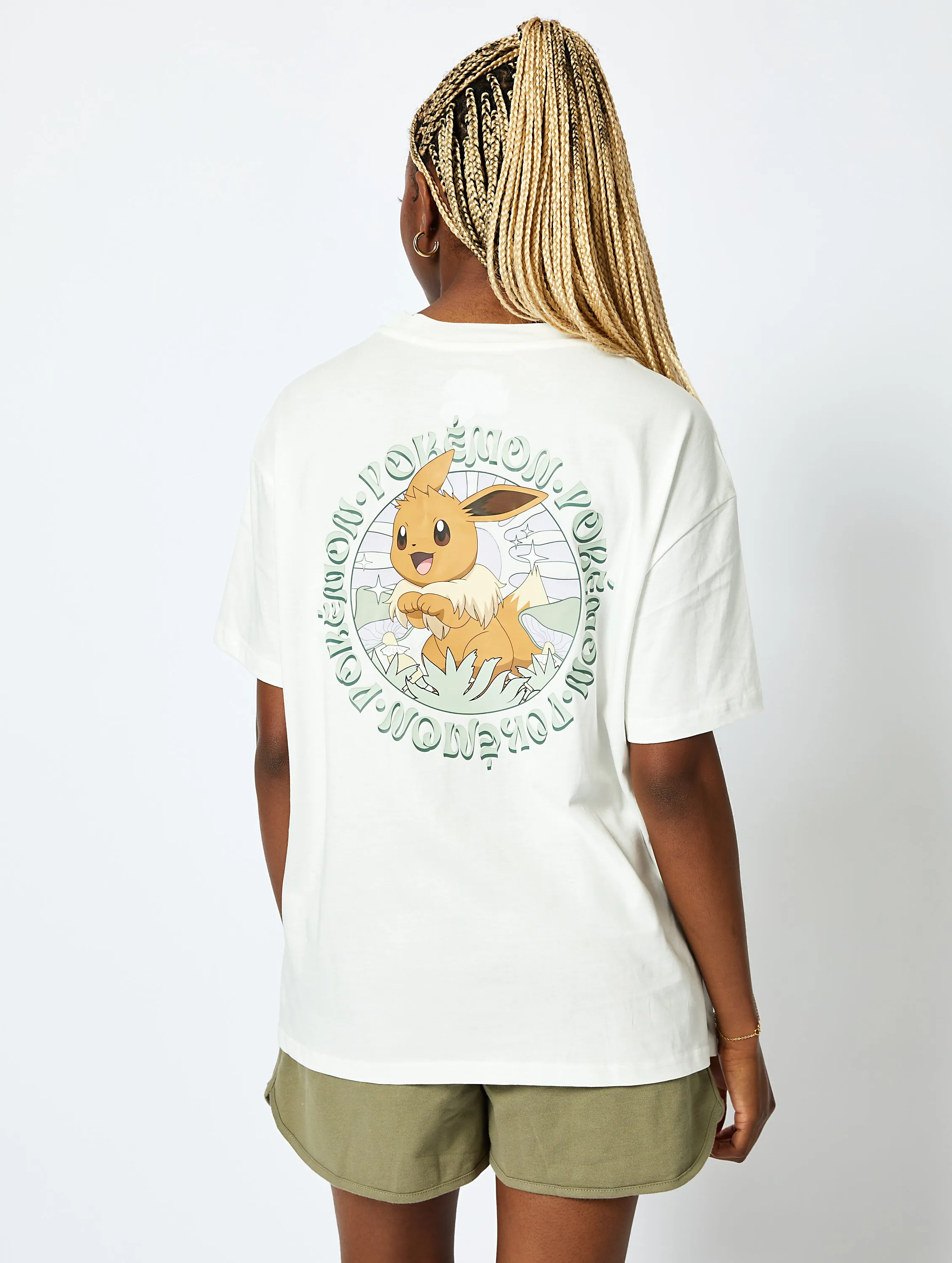 Pokemon #0133 Eevee T-Shirt in Ecru sold by Skinnydip London product image thumbnail 4