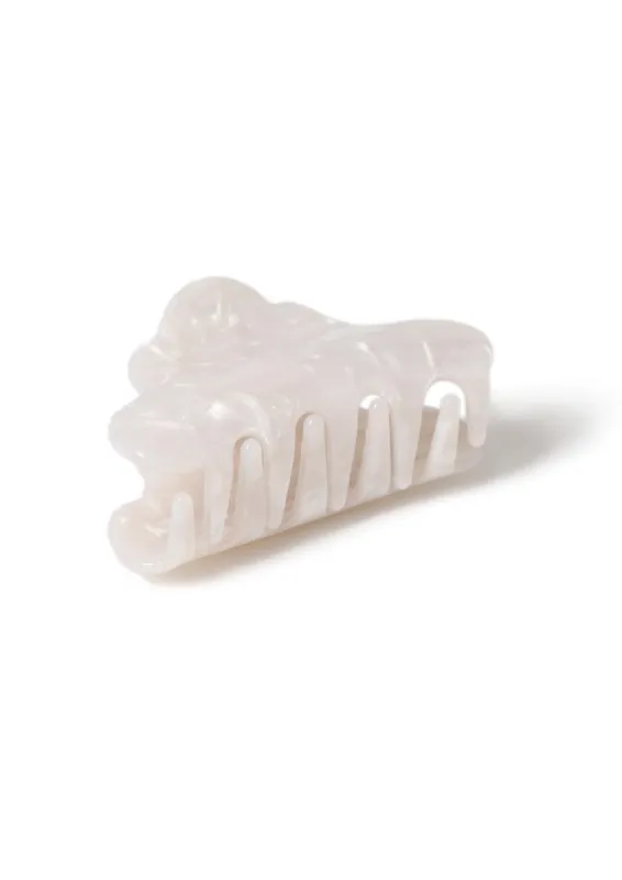 Liars & Lovers White Marble Claw Clip sold by Skinnydip London