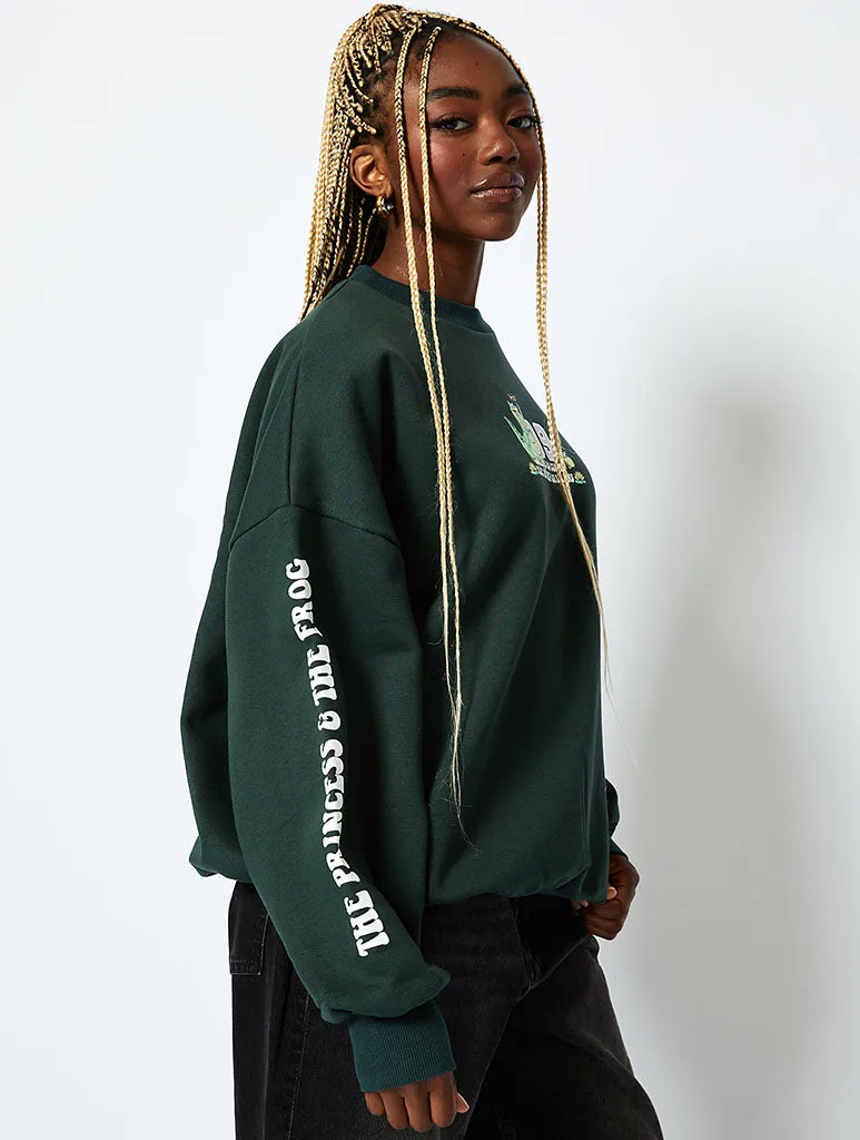 Disney The Princess & The Frog Sweatshirt in Green sold by Skinnydip London product image thumbnail 4
