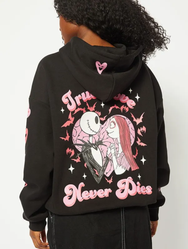 Disney Nightmare Before Christmas Jack & Sally Hoodie sold by Skinnydip London