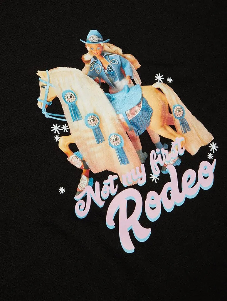 Barbie x Skinnydip Rodeo Black T-Shirt sold by Skinnydip London product image thumbnail 2