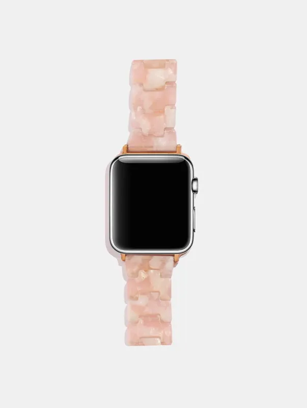 Pink Tort Apple Watch Strap sold by Skinnydip London