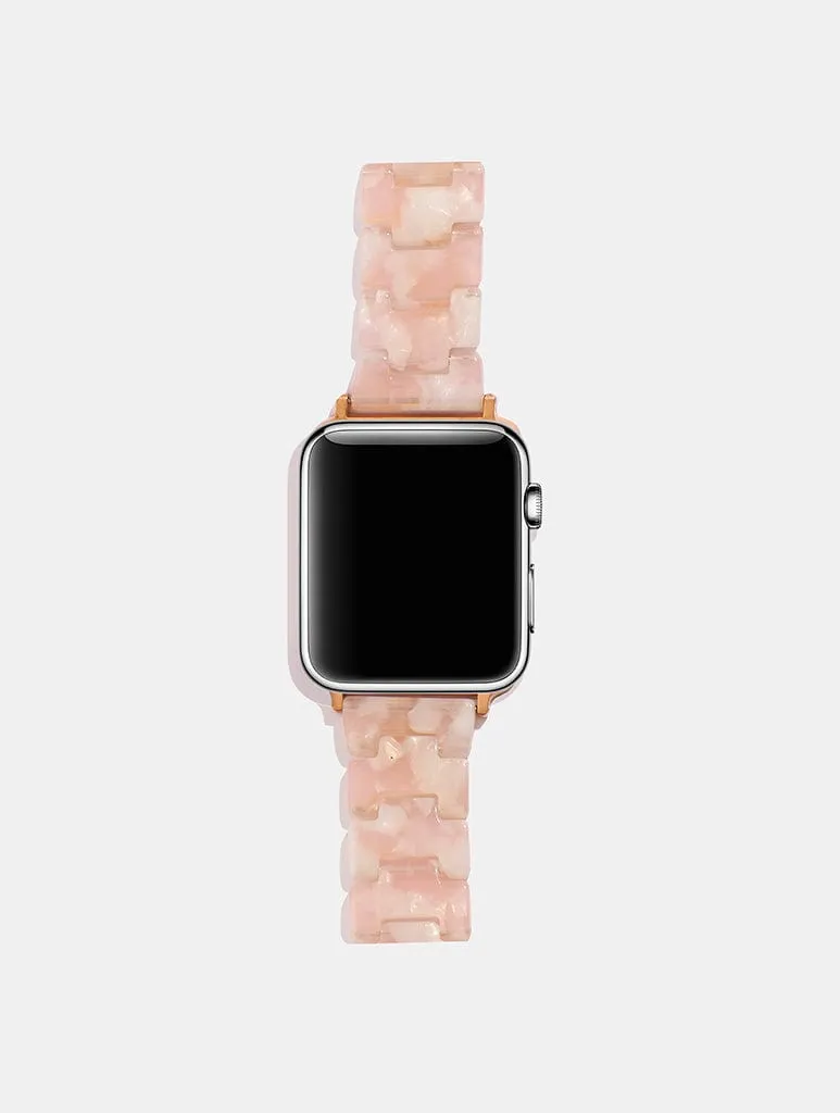 Pink Tort Apple Watch Strap sold by Skinnydip London