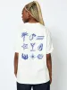 La Dolce Vita T-Shirt In Ecru sold by Skinnydip London