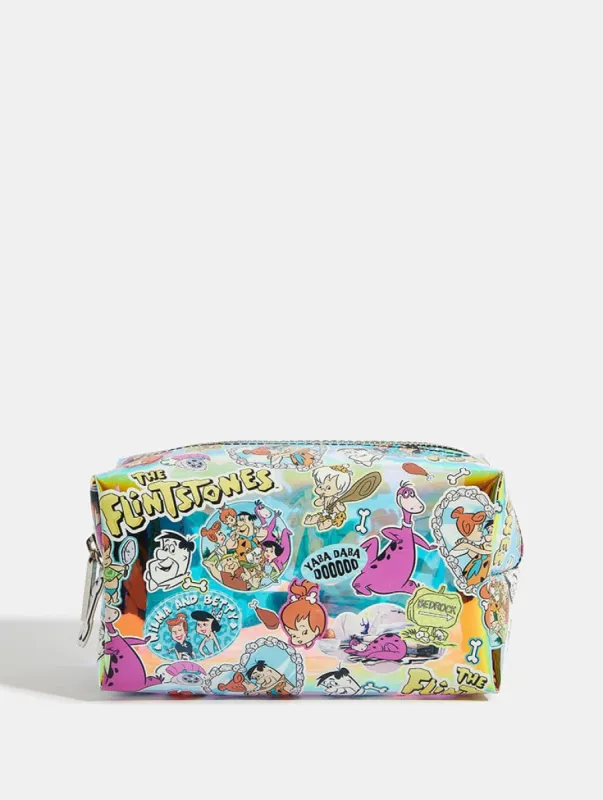 The Flintstones x Skinnydip Sticker Makeup Bag sold by Skinnydip London