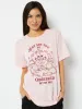 Angel & Devil Kitten T-Shirt in Pink sold by Skinnydip London