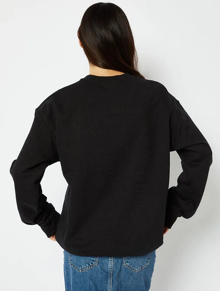 Reading Is Sexy Sweatshirt In Black sold by Skinnydip London product image thumbnail 2