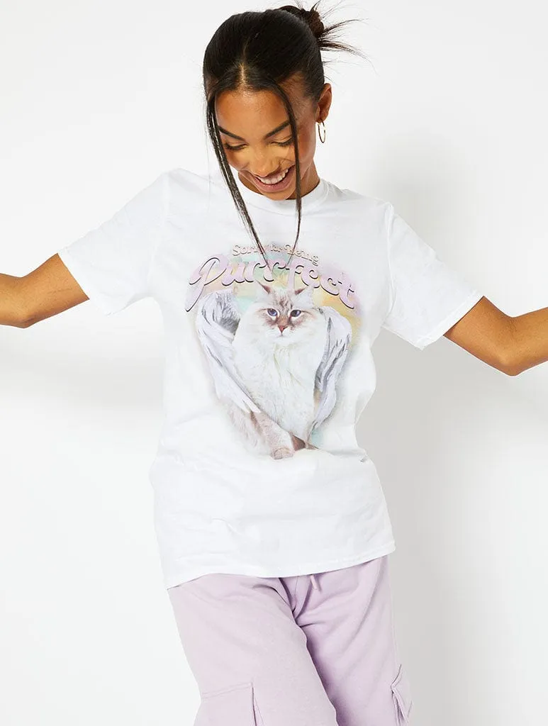 Sorry For Being Purrfect Graphic T-Shirt sold by Skinnydip London product image thumbnail 2