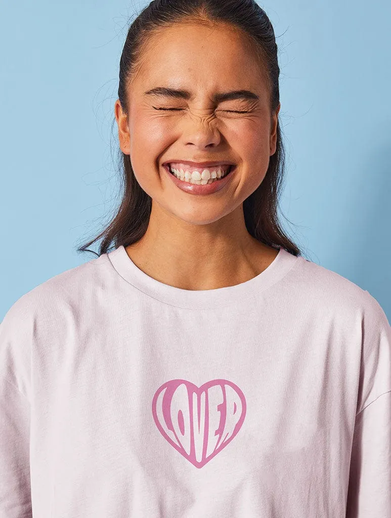 Lover T-Shirt in Pink sold by Skinnydip London product image thumbnail 2