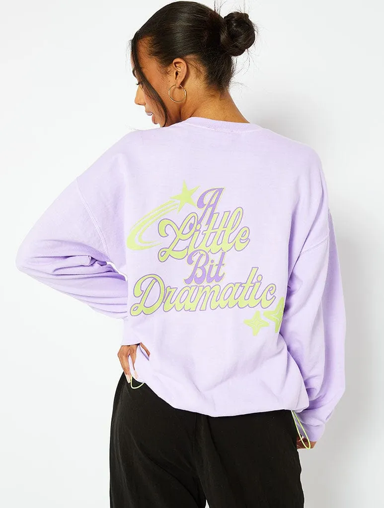 A Little Bit Dramatic Graphic Sweat sold by Skinnydip London