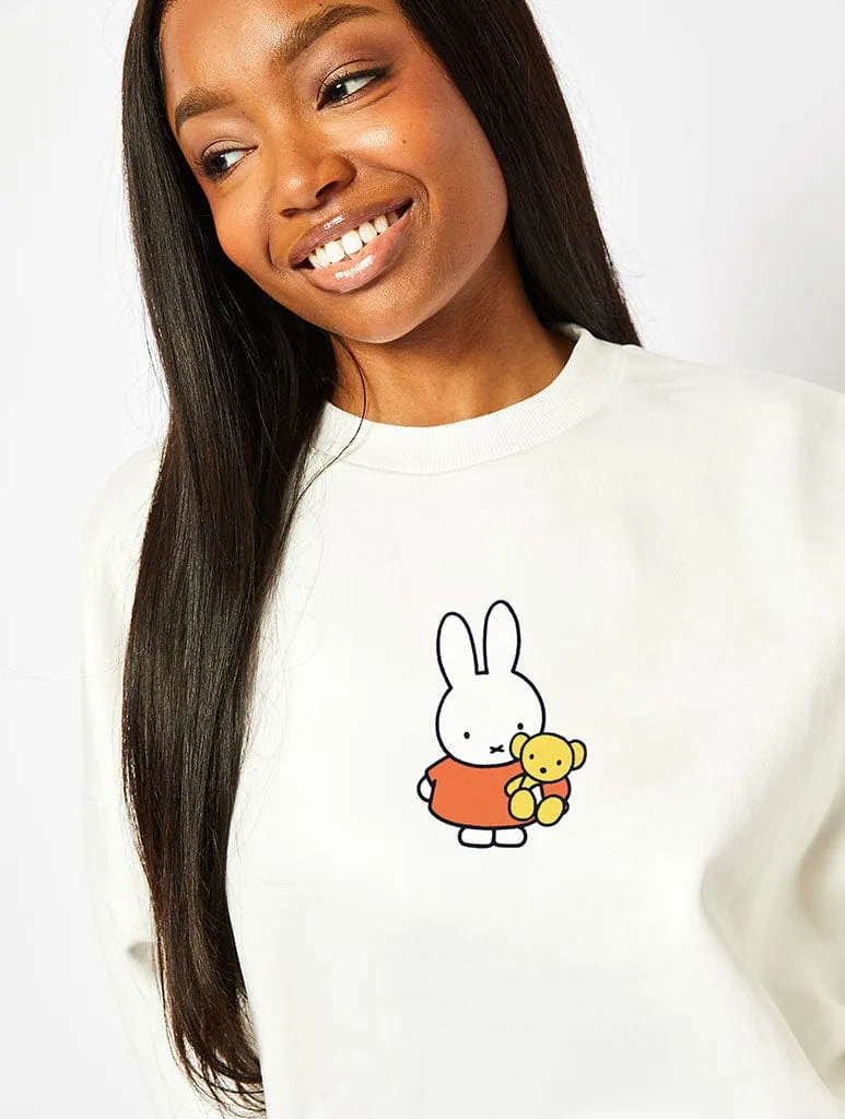 Miffy x Skinnydip Sweatshirt In Ecru sold by Skinnydip London