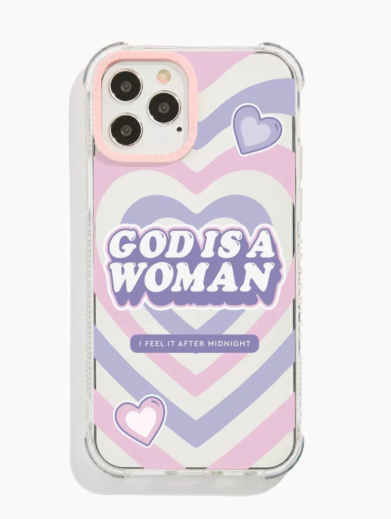 God is a Woman Shock iPhone Case sold by Skinnydip London
